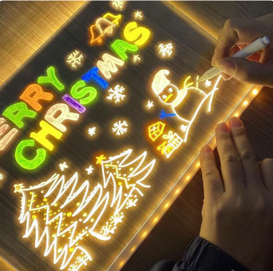 3D LED Light Glass Acrylic Writing pad